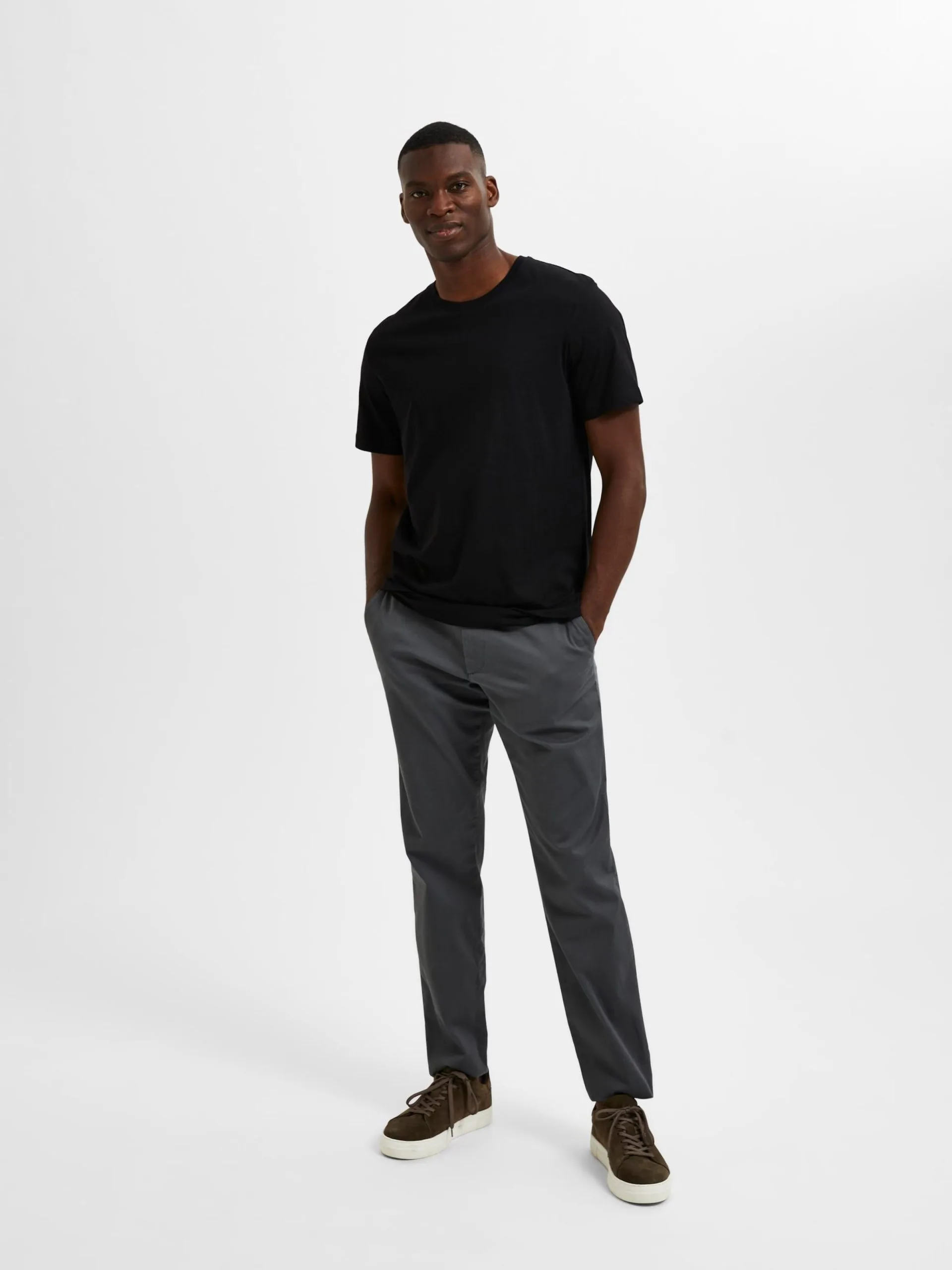 Selected Homme T-shirts Shirt Axel Heren Zwart 6 Selected Homme T-shirts Shirt Axel Heren Zwart - Afbeelding 4