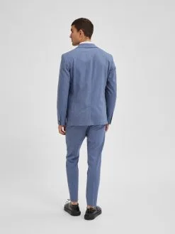 Selected Homme Colberts Slim Fit Business-colbert Josh Heren Duifblauw -Selected Homme Groot Warenhuis 9221cba9620cef3b772b116a7b301d9c