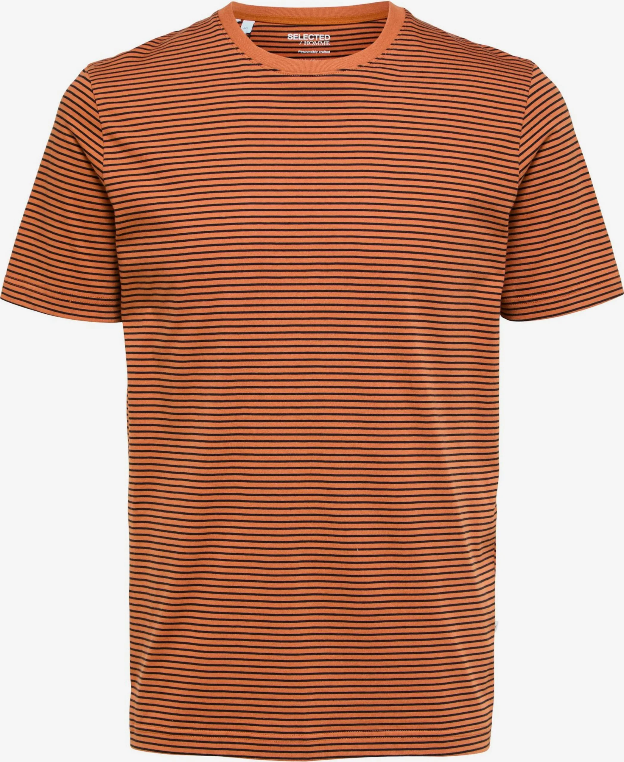 Selected Homme T-shirts Shirt Norman Heren Roestbruin 4 Selected Homme T-shirts Shirt Norman Heren Roestbruin - Afbeelding 2