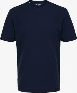Selected Homme T-shirts Shirt Nolan Heren Navy