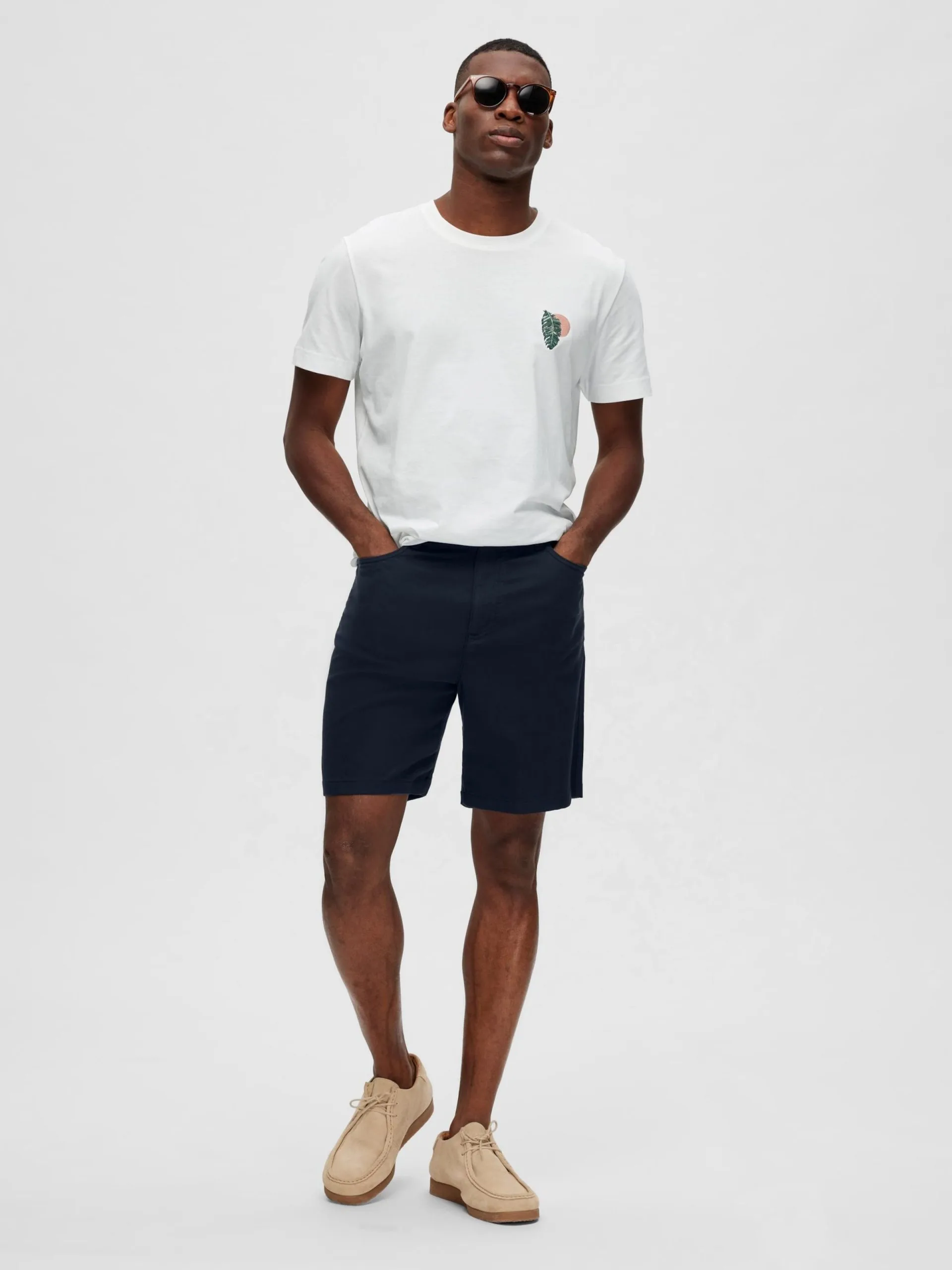 Selected Homme Chino Shorts Regular Chino CARLTON Heren Zwart 6 Selected Homme Chino Shorts Regular Chino CARLTON Heren Zwart - Afbeelding 4