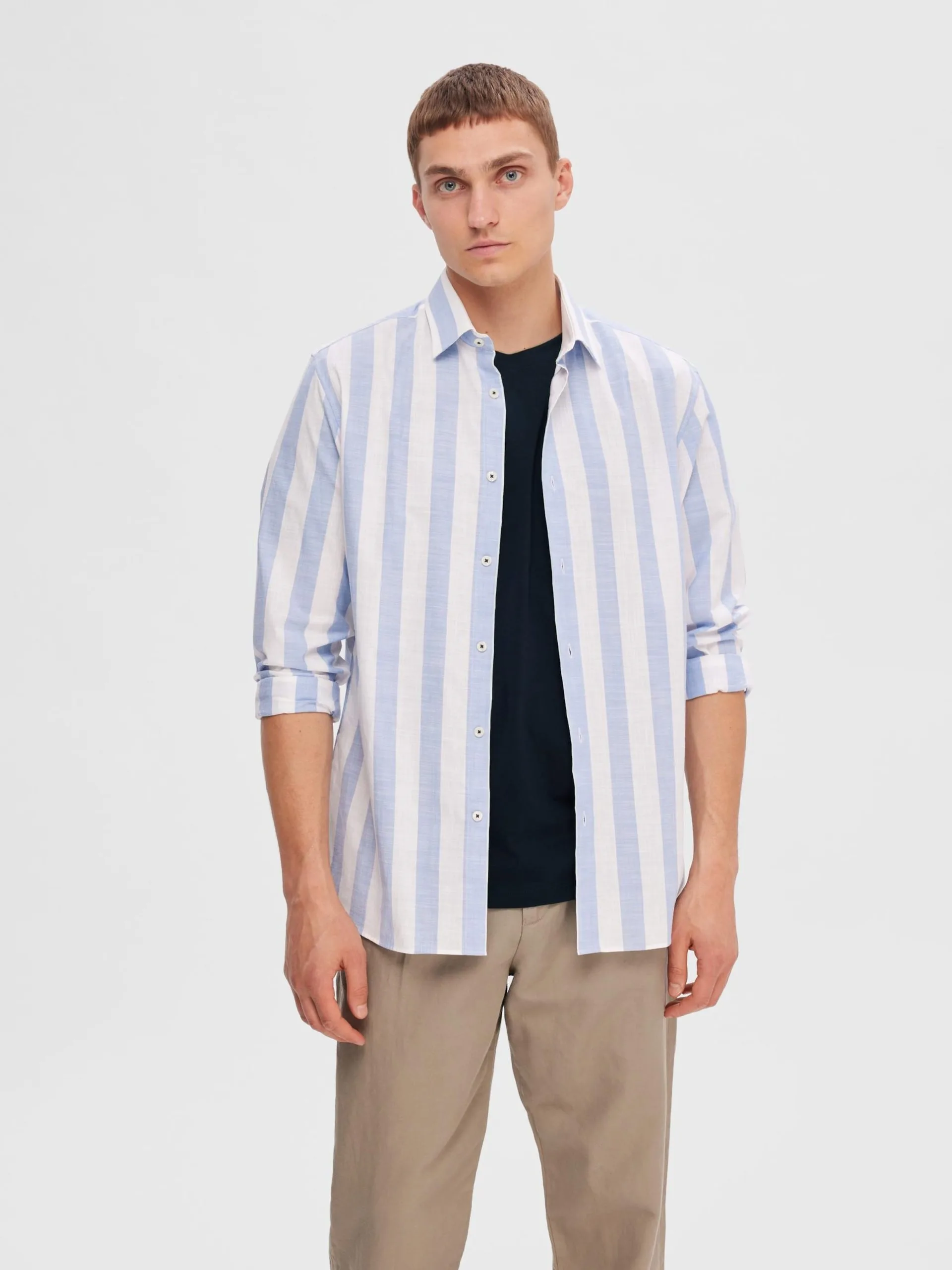 Selected Homme T-shirts Shirt RICK Heren Nachtblauw 6 Selected Homme T-shirts Shirt RICK Heren Nachtblauw - Afbeelding 4