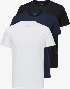 Selected Homme T-shirts Shirt Heren Gemengde Kleuren