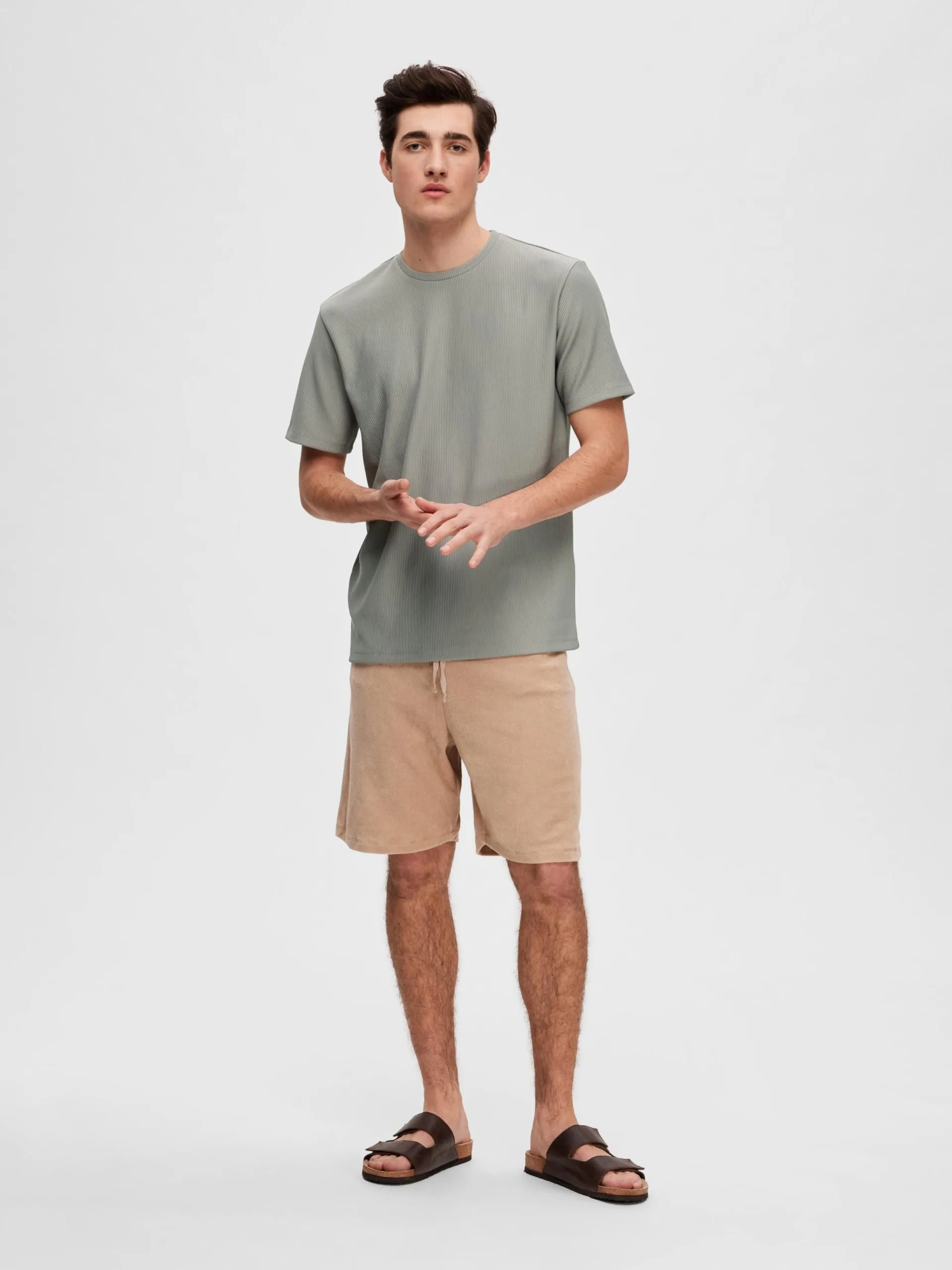 Selected Homme T-shirts Shirt Heren Rookgrijs 7 Selected Homme T-shirts Shirt Heren Rookgrijs - Afbeelding 5