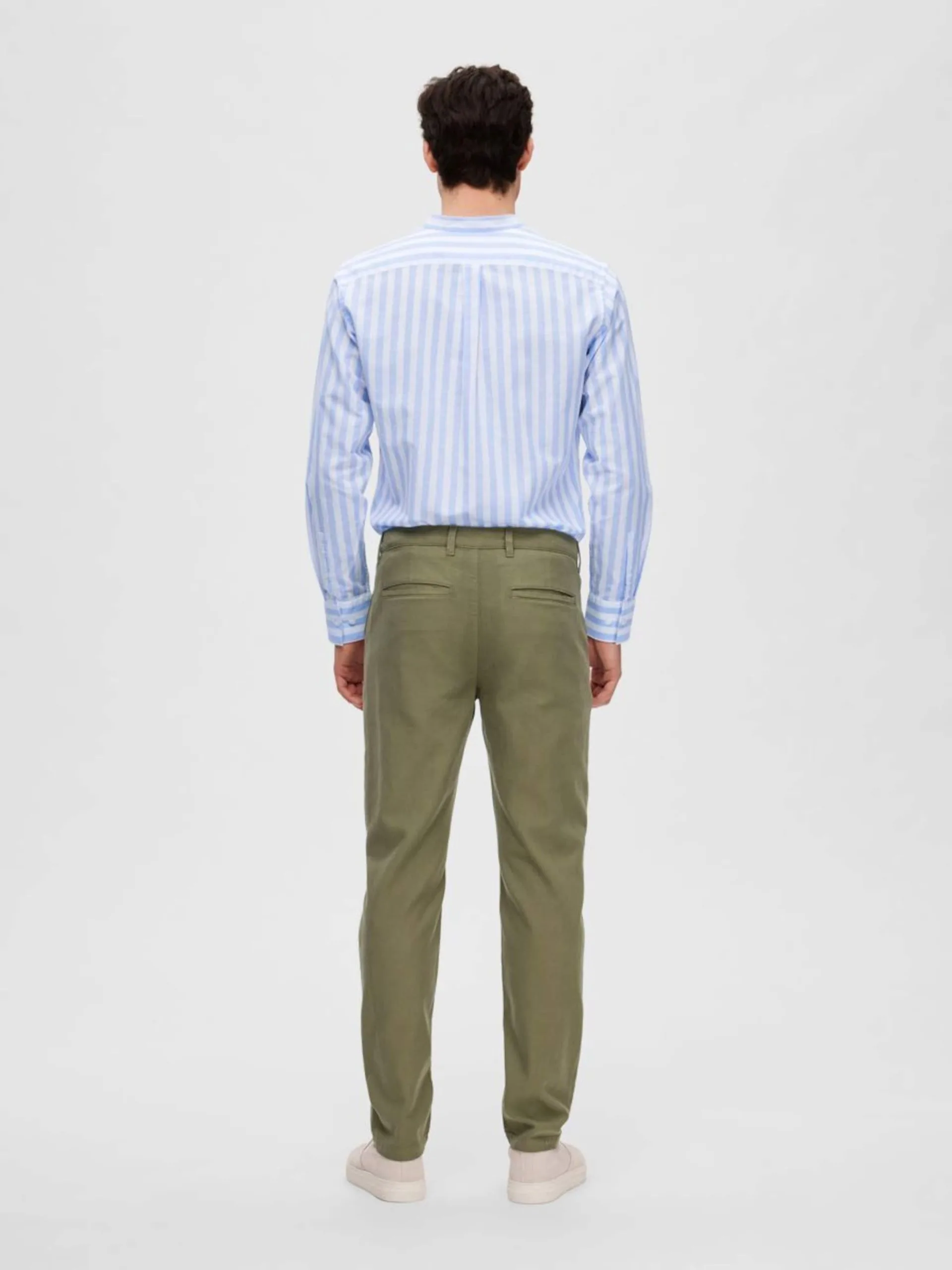 Selected Homme Chinos Tapered Chino Jax Heren Olijfgroen 6 Selected Homme Chinos Tapered Chino Jax Heren Olijfgroen - Afbeelding 4