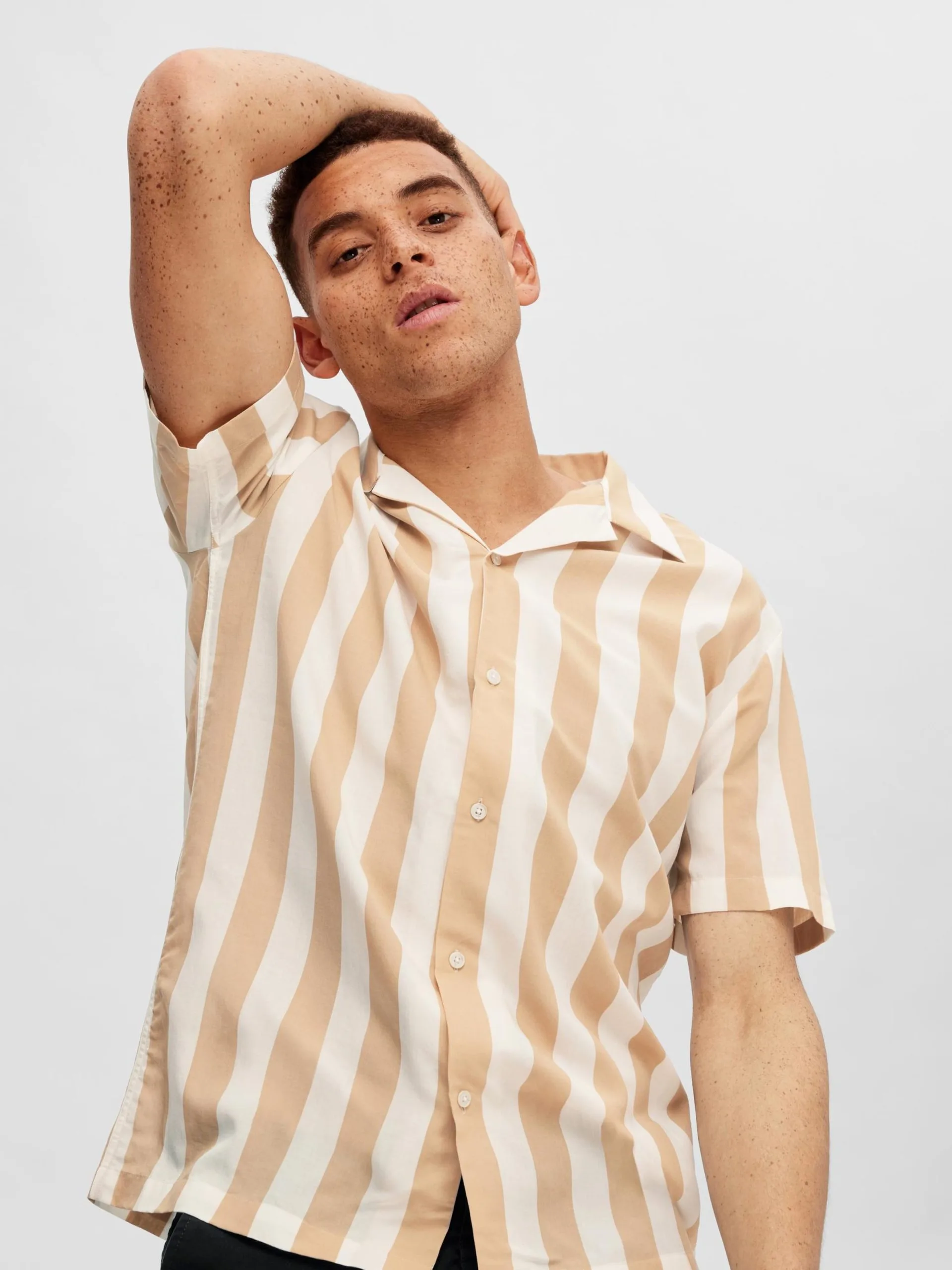 Selected Homme Casual Overhemden Regular Fit Overhemd Heren Lichtbruin 7 Selected Homme Casual Overhemden Regular Fit Overhemd Heren Lichtbruin - Afbeelding 5