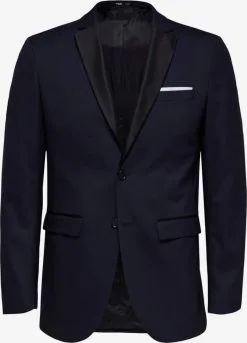 Selected Homme Colberts Slim Fit Business-colbert Heren Nachtblauw / Zwart