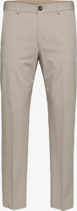 Selected Homme Pantalons Regular Pantalon LIAM Heren Stone Grey