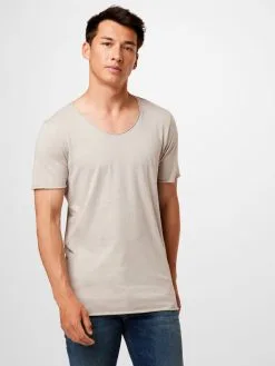 Selected Homme T-shirts Shirt NEWMERCE Heren Stone Grey / Lichtgrijs -Selected Homme Groot Warenhuis 987b882b51e66f5cd51a63cd3cd74218