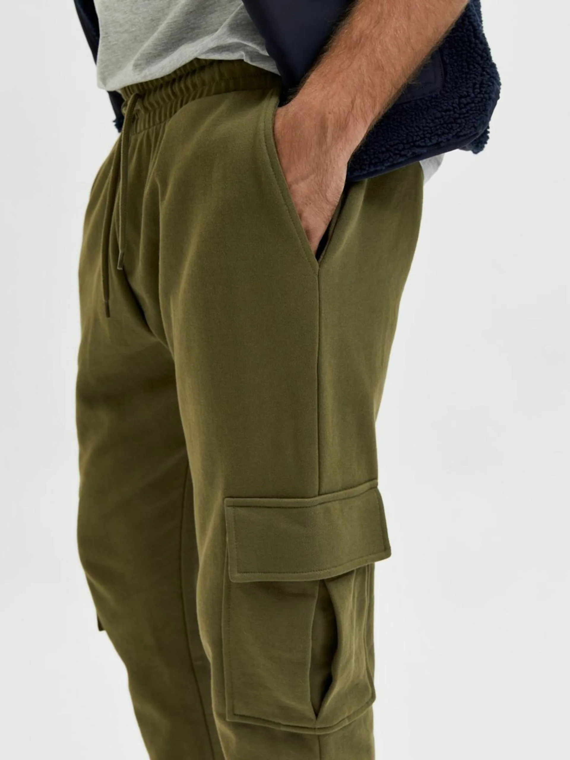 Selected Homme Cargobroeken Tapered Cargobroek Heren Groen 8 Selected Homme Cargobroeken Tapered Cargobroek Heren Groen - Afbeelding 6