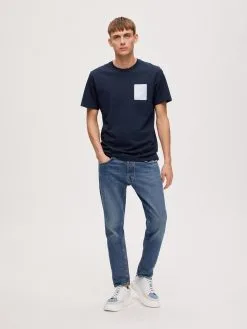 Selected Homme T-shirts Shirt Corey Heren Nachtblauw / Opaal -Selected Homme Groot Warenhuis 9d548de902d74ce5709b1e60066bd2f9