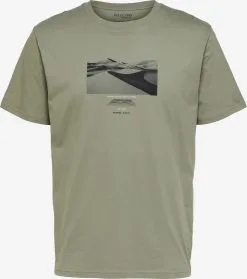 Selected Homme T-shirts Shirt Heren Grijs