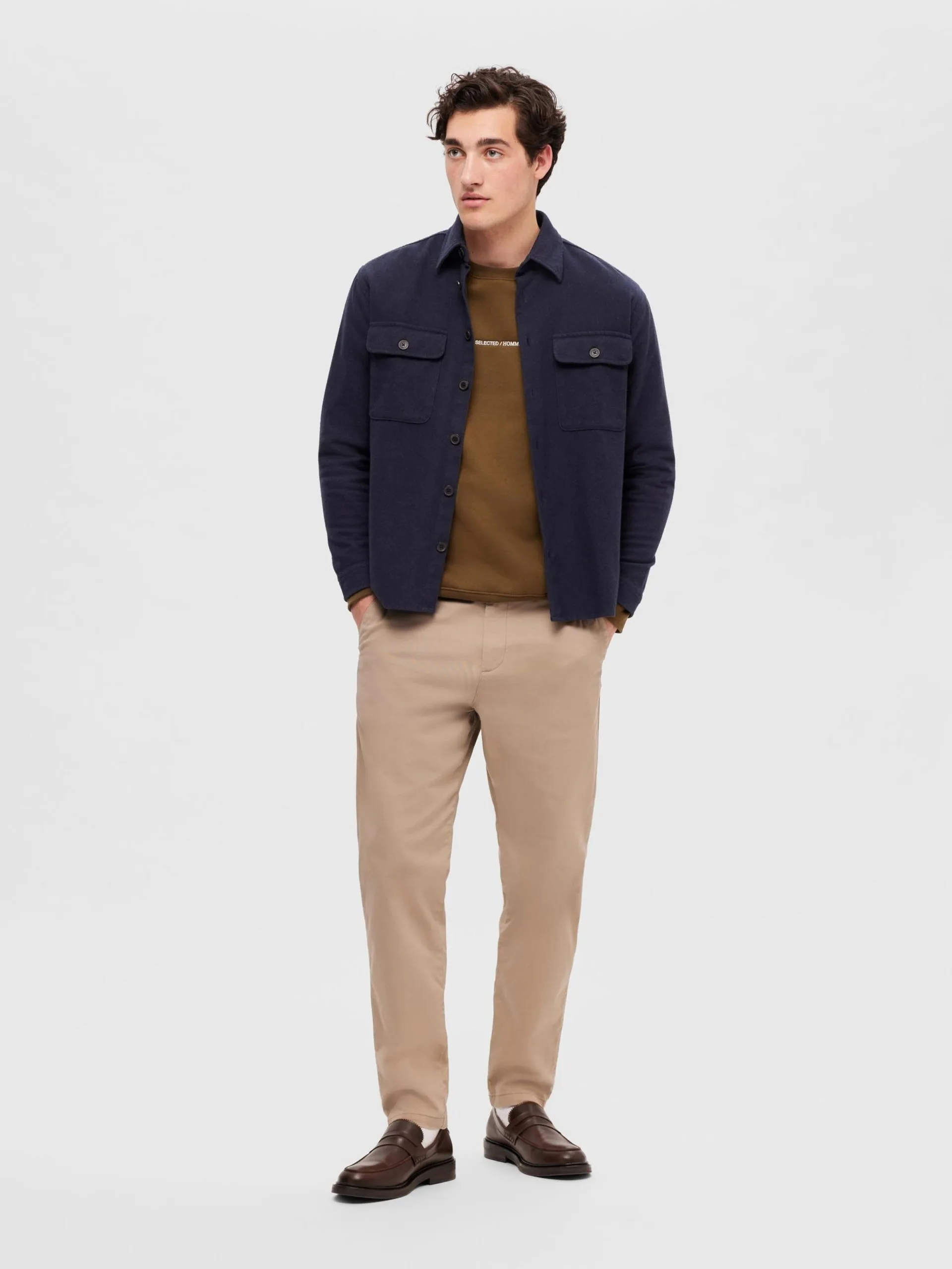 Selected Homme Casual Overhemden Comfort Fit Overhemd Mason Heren Navy 6 Selected Homme Casual Overhemden Comfort Fit Overhemd Mason Heren Navy - Afbeelding 4