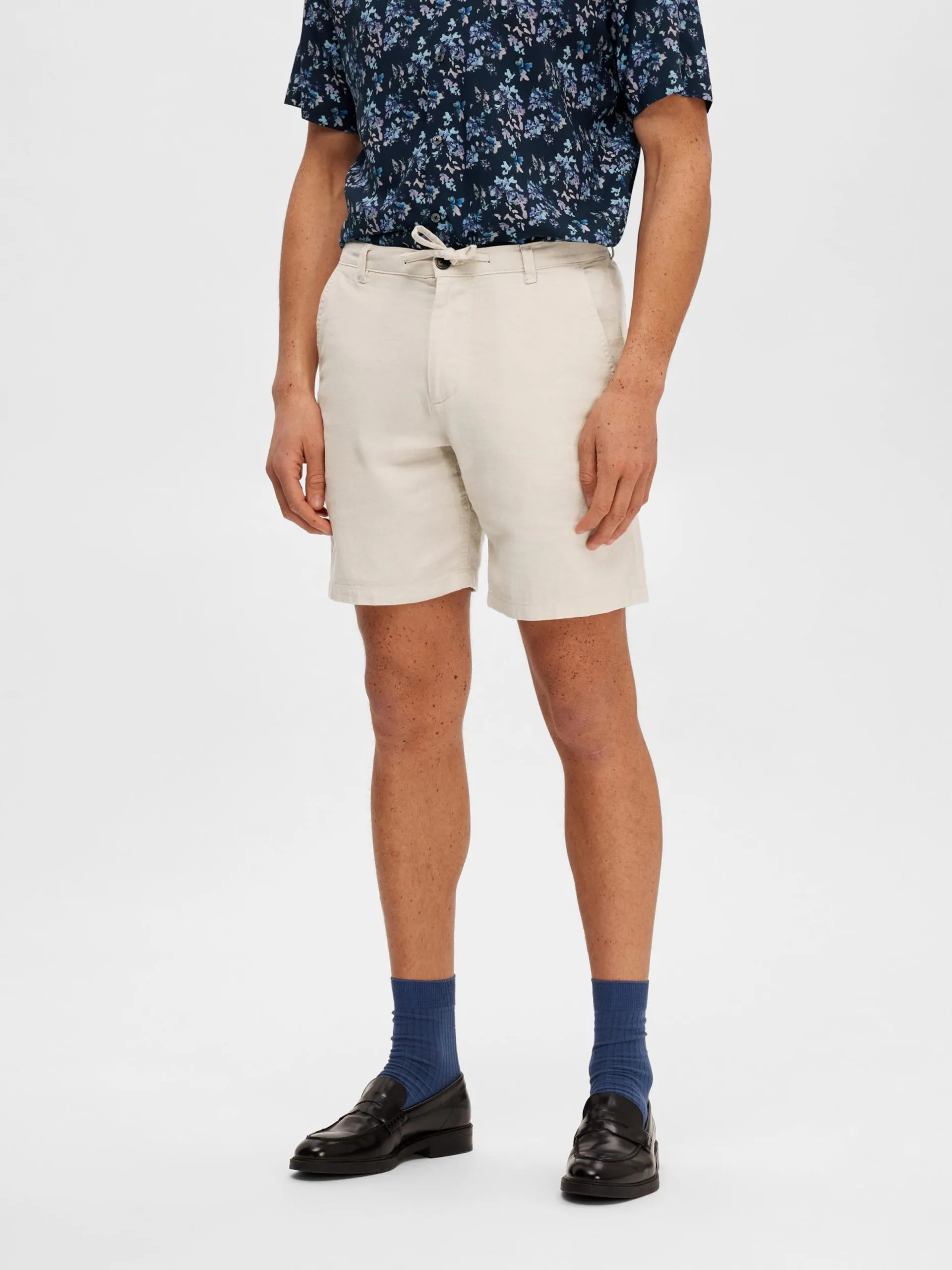 Selected Homme Shorts Regular Broek Brody Heren Beige 4 Selected Homme Shorts Regular Broek Brody Heren Beige - Afbeelding 2