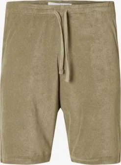 Selected Homme Shorts Loosefit Broek Heren Beige