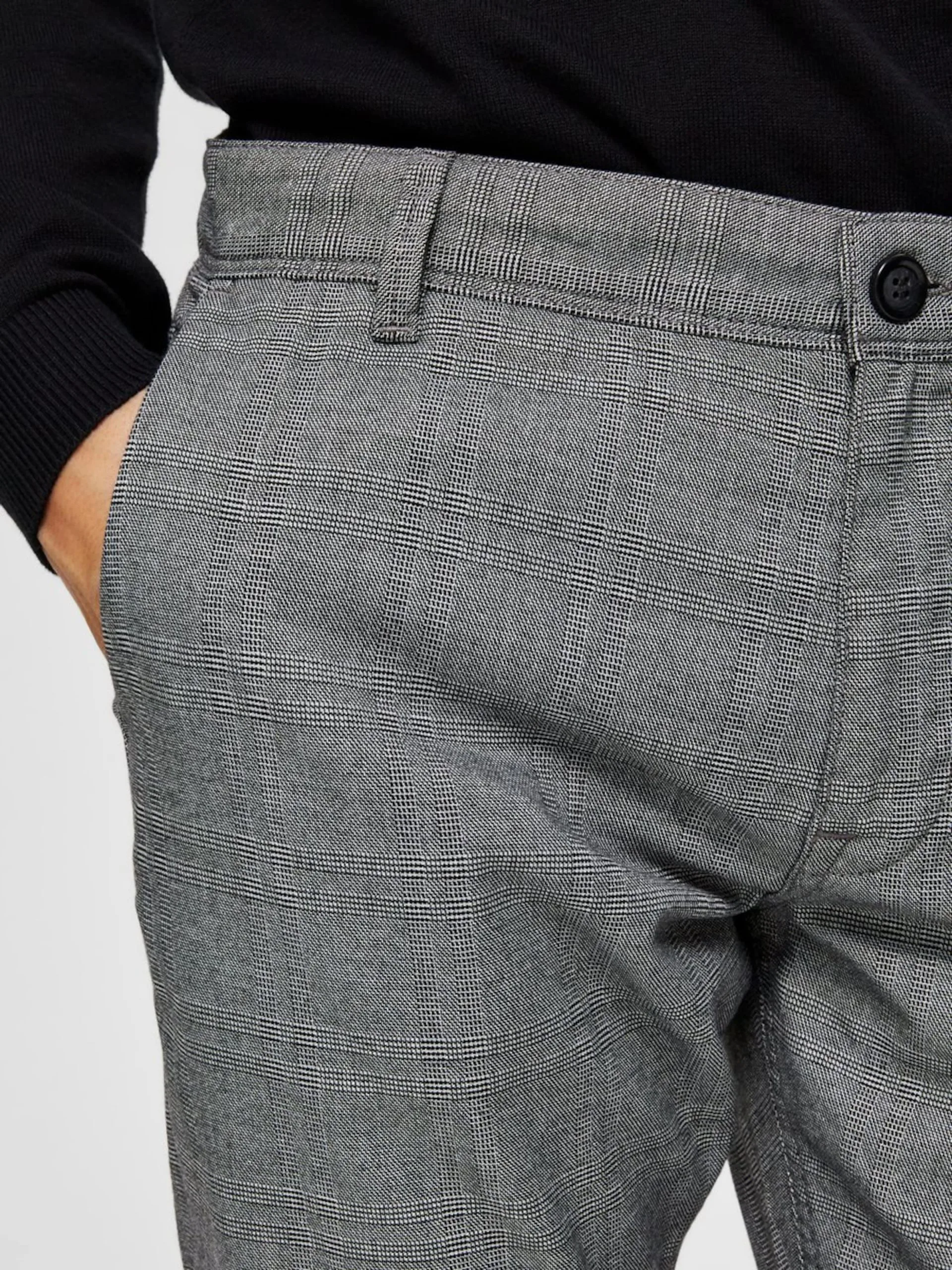 Selected Homme Chinos Slimfit Chino Heren Grijs Gemêleerd 7 Selected Homme Chinos Slimfit Chino Heren Grijs Gemêleerd - Afbeelding 5