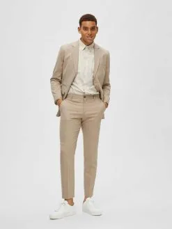 Selected Homme Pantalons Slimfit Broek Heren Beige Gemêleerd -Selected Homme Groot Warenhuis a3c25c6389fe6a5fc64af588de1f3afe