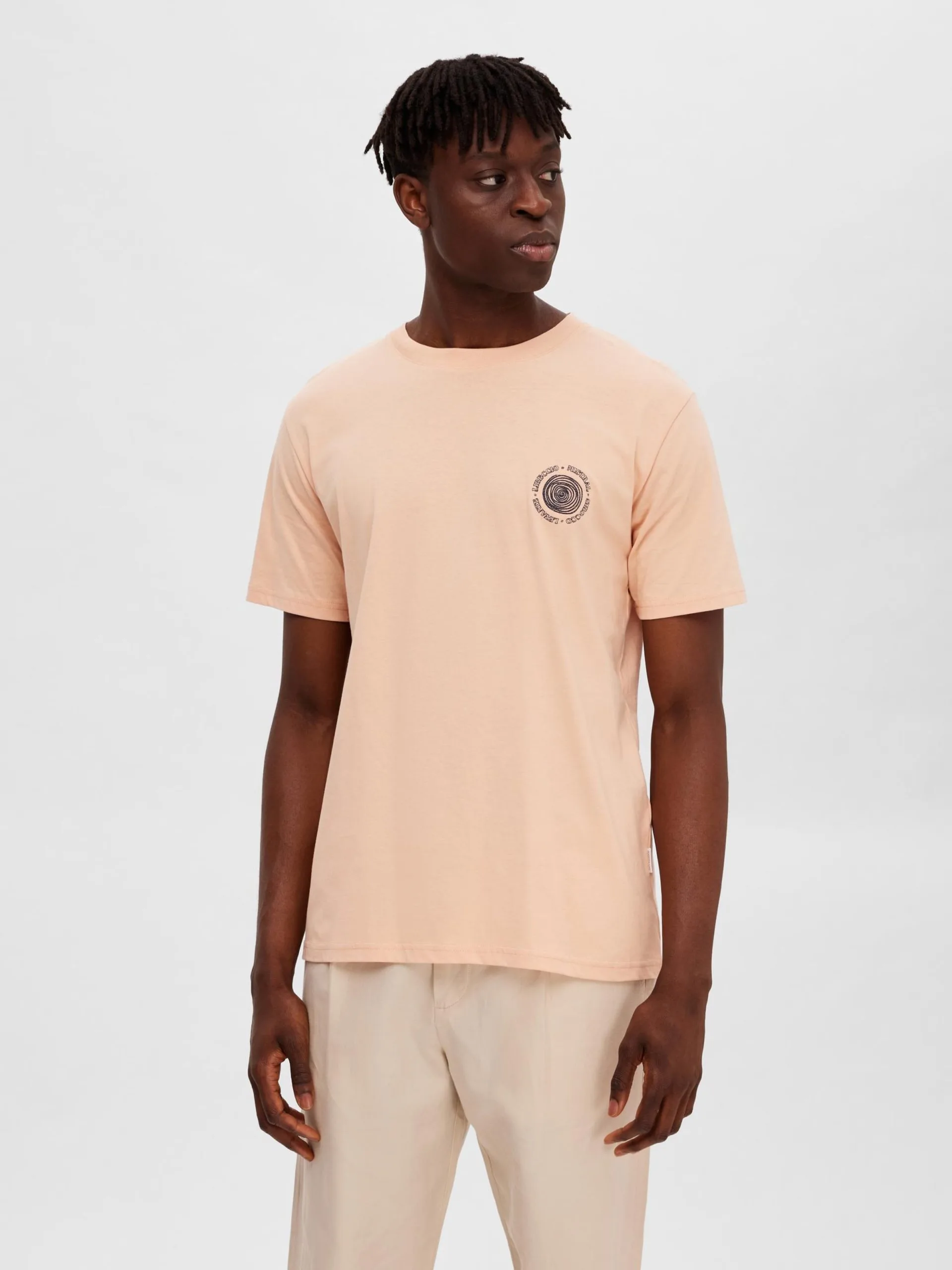 Selected Homme T-shirts Shirt Heren Rosa 4 Selected Homme T-shirts Shirt Heren Rosa - Afbeelding 2