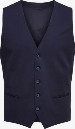 Selected Homme Gilets Gilet Heren Donkerblauw