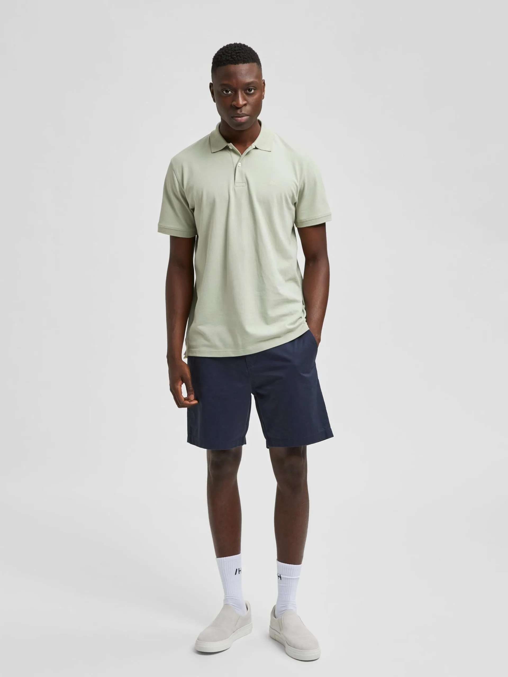 Selected Homme Chino Shorts Regular Chino Heren Nachtblauw 6 Selected Homme Chino Shorts Regular Chino Heren Nachtblauw - Afbeelding 4