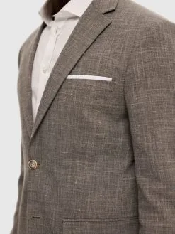 Selected Homme Blazers Regular Fit Colbert Oasis Heren Sand -Selected Homme Groot Warenhuis a8a8f9324fee72263caf199fa813431a