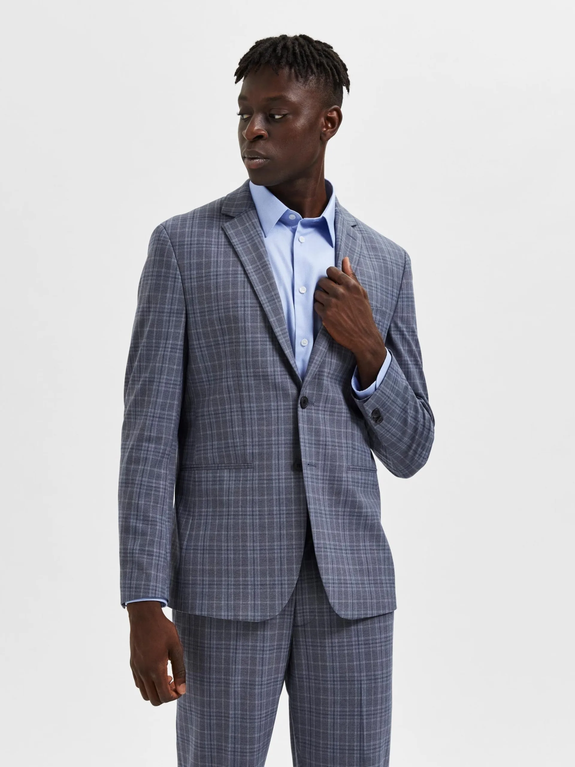 Selected Homme Blazers Regular Fit Colbert LIAM Heren Grijs 4 Selected Homme Blazers Regular Fit Colbert LIAM Heren Grijs - Afbeelding 2