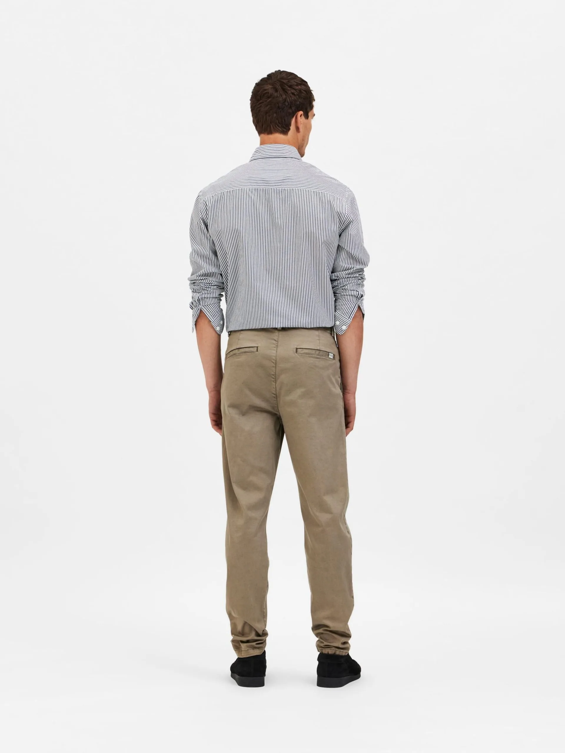 Selected Homme Pantalons Tapered Broek RONAN Heren Kaki 7 Selected Homme Pantalons Tapered Broek RONAN Heren Kaki - Afbeelding 5