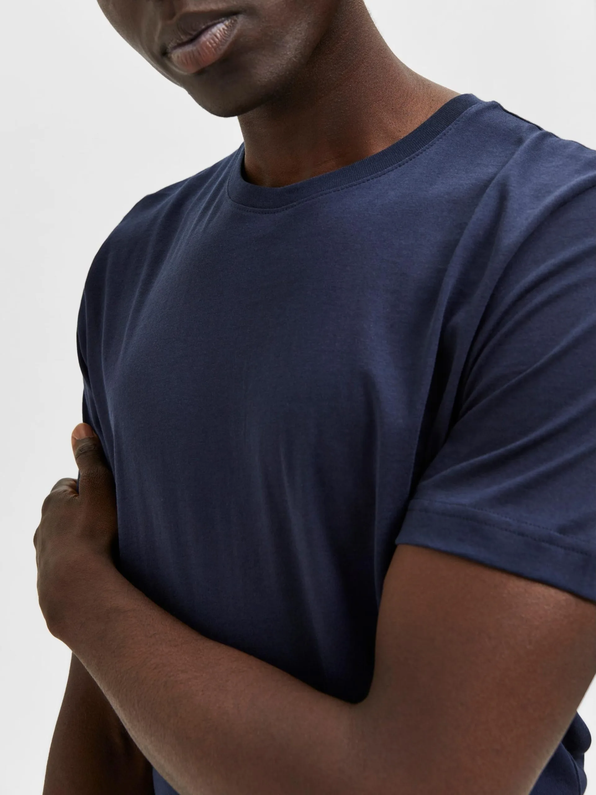 Selected Homme T-shirts Shirt AXEL Heren Navy 8 Selected Homme T-shirts Shirt AXEL Heren Navy - Afbeelding 6