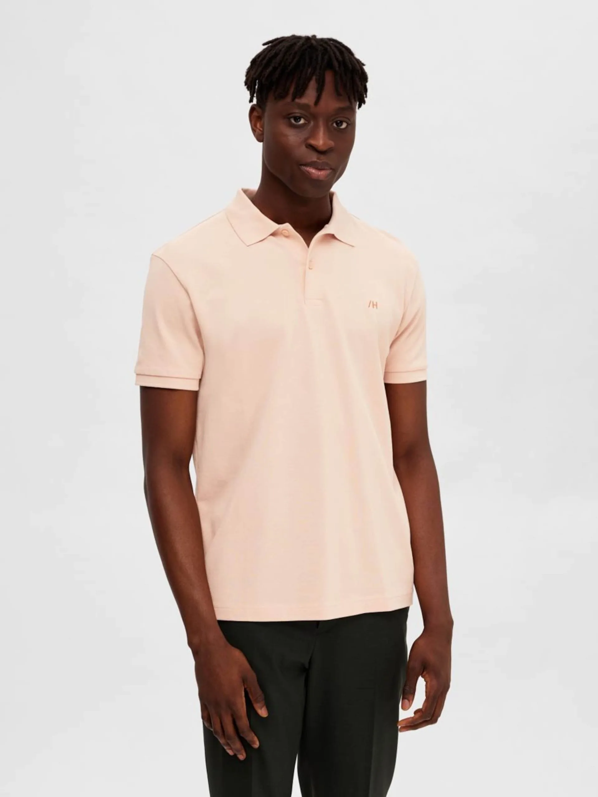 Selected Homme Polos Shirt Dante Heren Rosa 4 Selected Homme Polos Shirt Dante Heren Rosa - Afbeelding 2