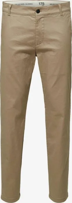 Selected Homme Chinos Regular Chino Buckley Heren Donkerbeige