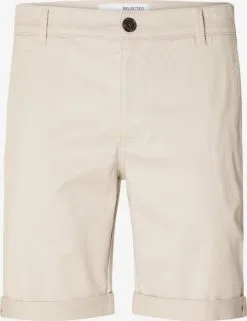 Selected Homme Chino Shorts Regular Chino Heren Beige