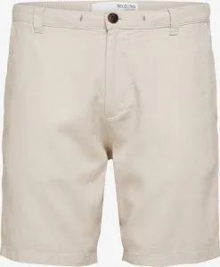 Selected Homme Shorts Regular Broek Brody Heren Beige