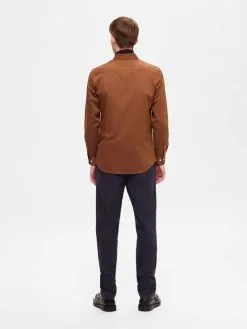 Selected Homme Casual Overhemden Slim Fit Overhemd Heren Bruin -Selected Homme Groot Warenhuis b2f6d1a2b10132e91da2459df5a8a2e8