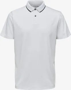 Selected Homme Polos Shirt Leroy Heren Wit