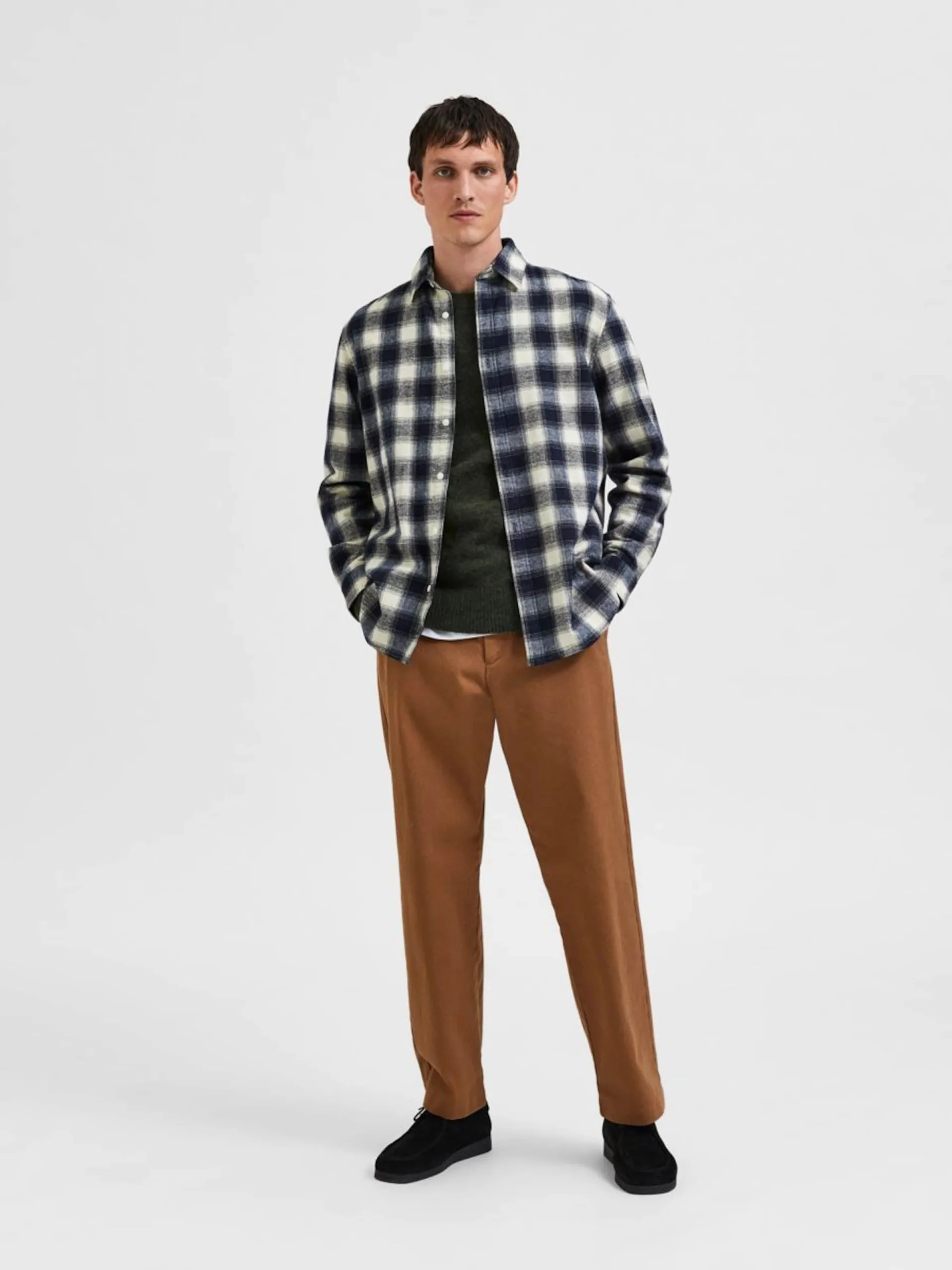 Selected Homme Geruite Overhemden Regular Fit Overhemd Baldo Heren Navy 6 Selected Homme Geruite Overhemden Regular Fit Overhemd Baldo Heren Navy - Afbeelding 4