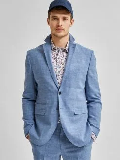 Selected Homme Blazers Regular Fit Colbert Oasis Heren Blauw Gemêleerd -Selected Homme Groot Warenhuis b42a7913cb7fe0f04a307ae281c4a8b5