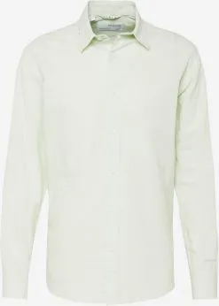 Selected Homme Casual Overhemden Regular Fit Overhemd Heren Lichtgrijs