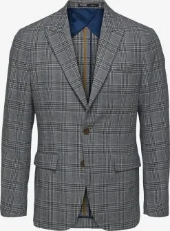 Selected Homme Blazers Regular Fit Colbert Noah Heren Grijs