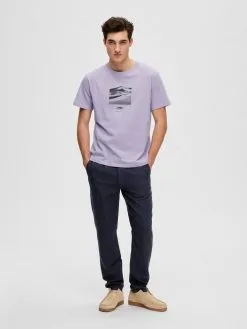 Selected Homme T-shirts Shirt Heren Pastellila 11 Selected Homme T-shirts Shirt Heren Pastellila -Selected Homme Groot Warenhuis b9e2b8bb2398dfa5287e090ea37d3d54