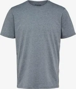 Selected Homme T-shirts Shirt Heren Grijs