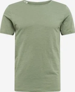 Selected Homme T-shirts Shirt Morgan Heren Olijfgroen