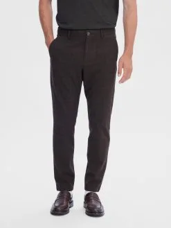 Selected Homme Pantalons Slimfit Broek Heren Bruin