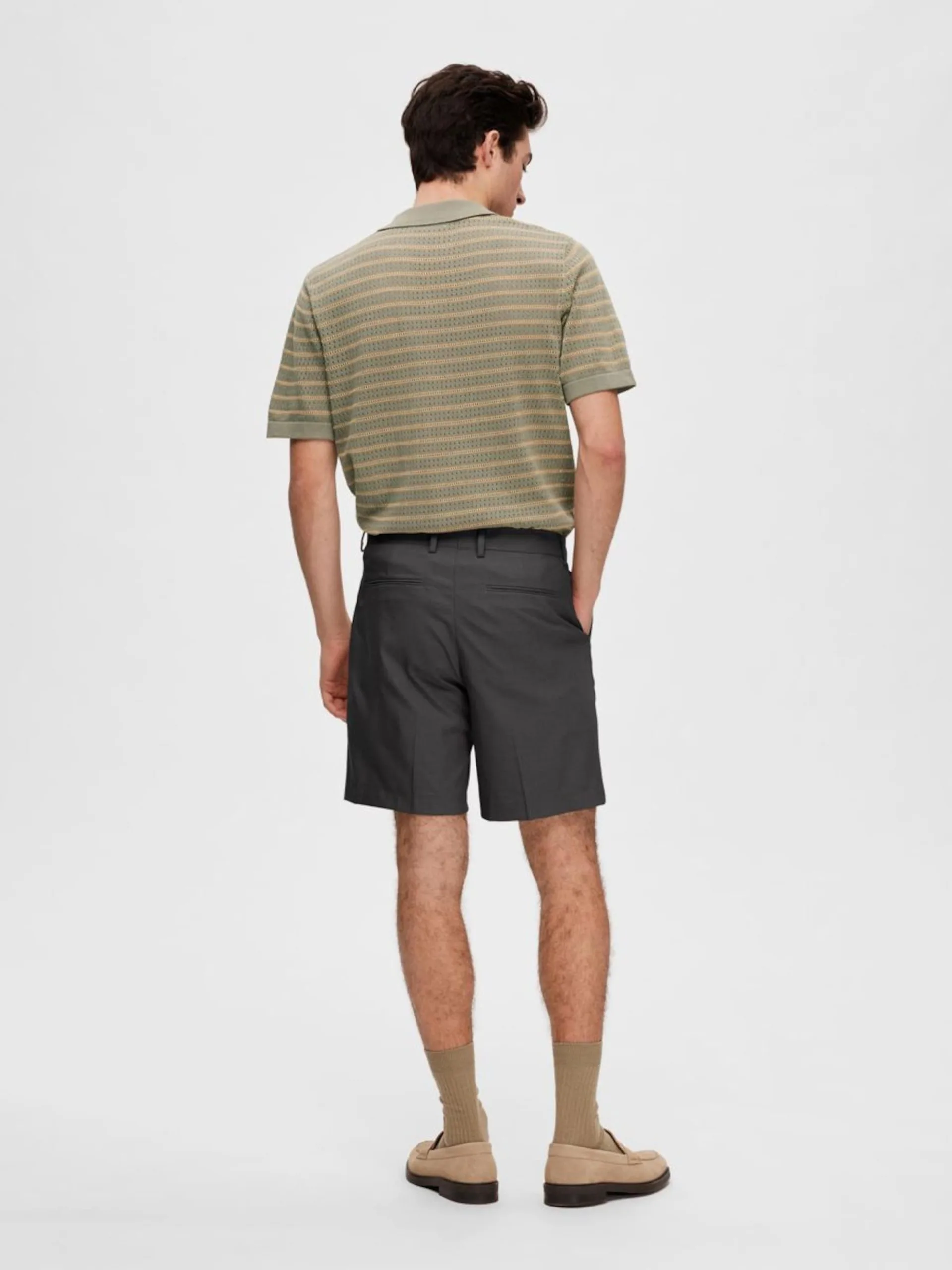 Selected Homme Chino Shorts Regular Chino Adam Heren Zwart 5 Selected Homme Chino Shorts Regular Chino Adam Heren Zwart - Afbeelding 3
