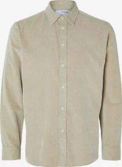 Selected Homme Casual Overhemden Regular Fit Overhemd Regowen Heren Beige