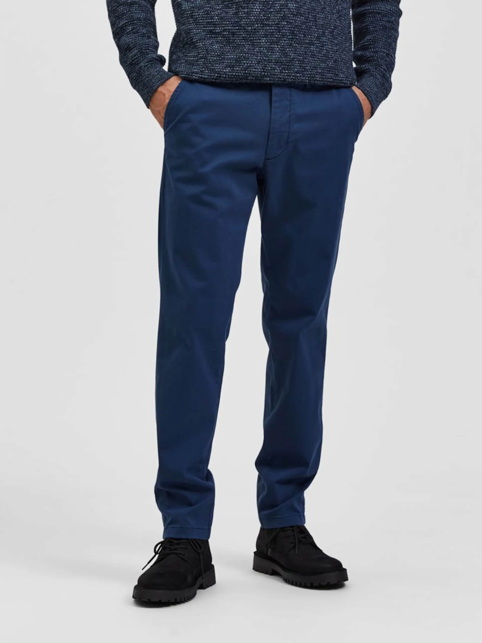 Selected Homme Chinos Slimfit Chino Miles Heren Marine 4 Selected Homme Chinos Slimfit Chino Miles Heren Marine - Afbeelding 2