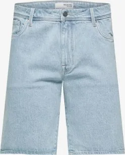 Selected Homme Denim Shorts Regular Jeans ALEX Heren Lichtblauw