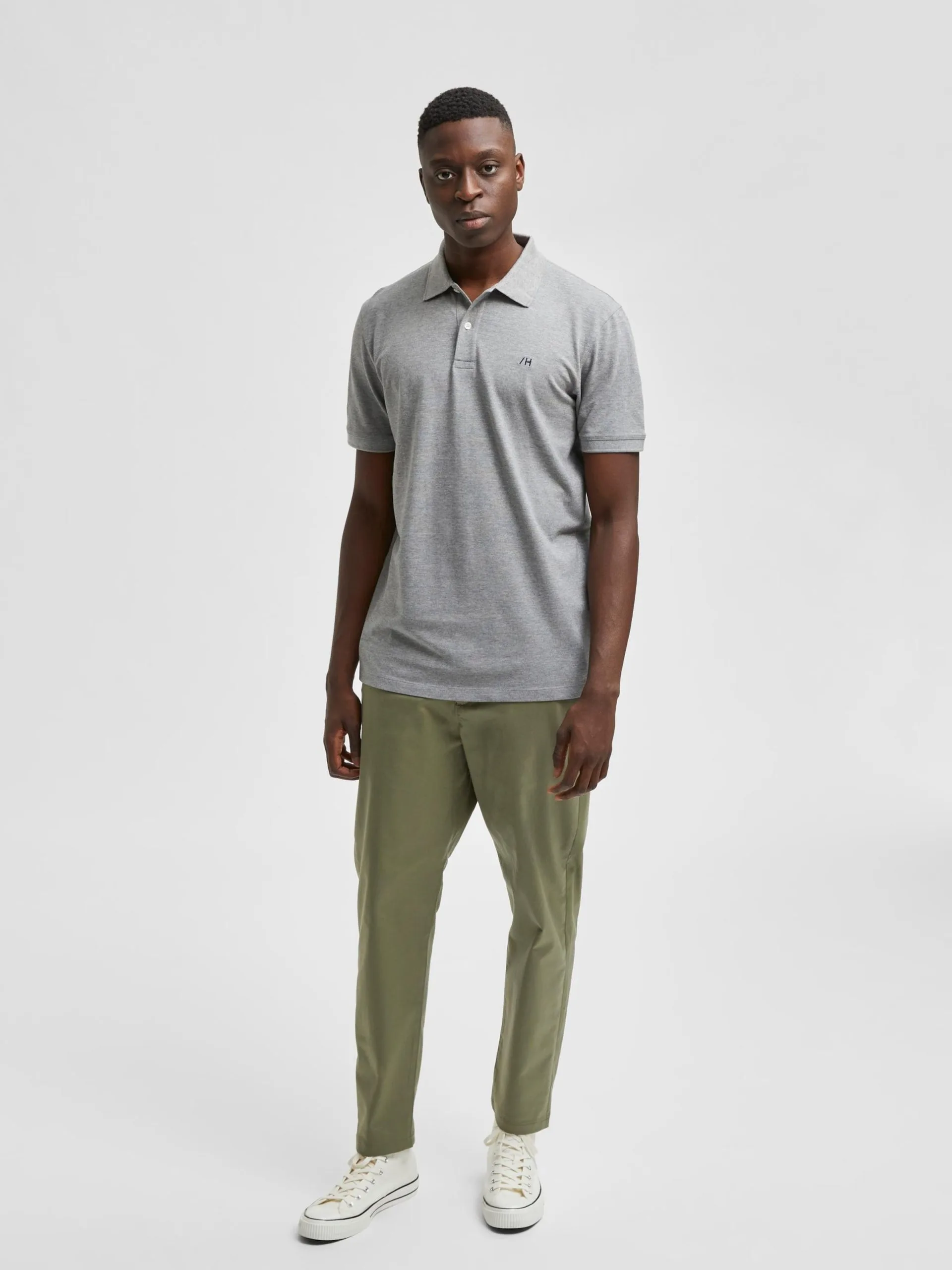 Selected Homme Polos Shirt Aze Heren Grijs Gemêleerd 6 Selected Homme Polos Shirt Aze Heren Grijs Gemêleerd - Afbeelding 4