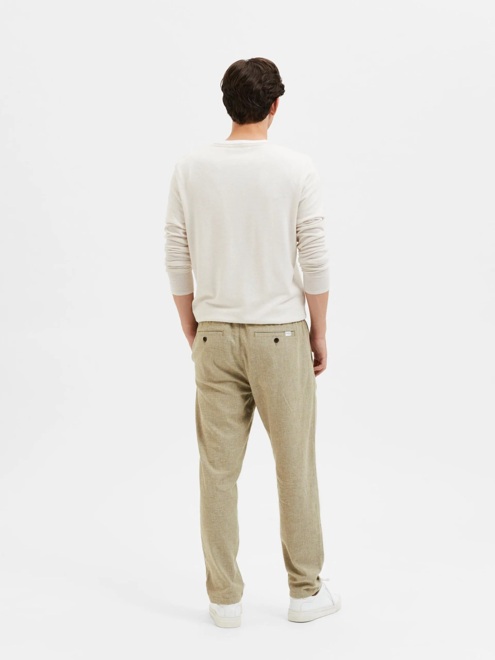 Selected Homme Pantalons Regular Broek Brody Heren Beige 7 Selected Homme Pantalons Regular Broek Brody Heren Beige - Afbeelding 5