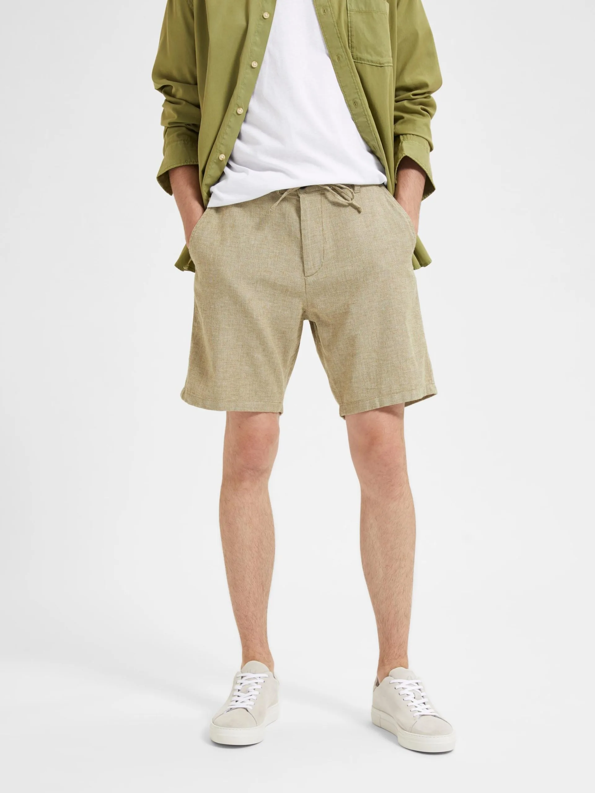 Selected Homme Shorts Regular Broek Brody Heren Pastelgroen 4 Selected Homme Shorts Regular Broek Brody Heren Pastelgroen - Afbeelding 2