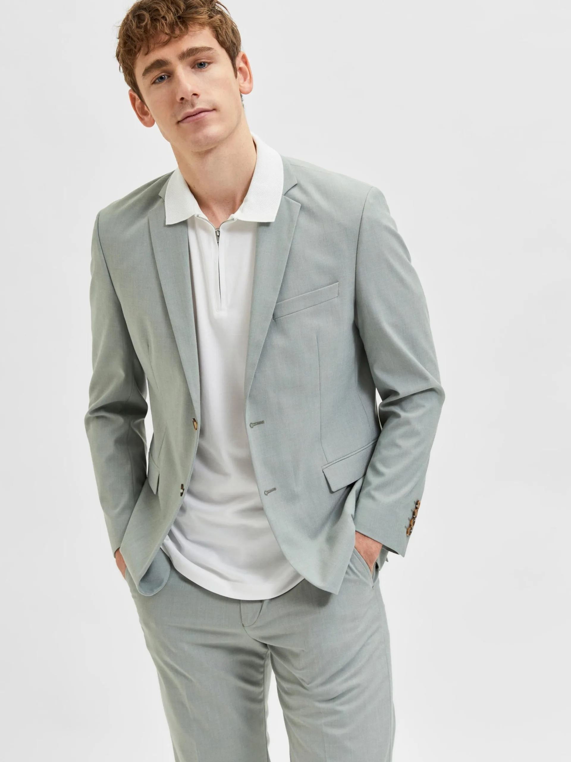 Selected Homme Polos Shirt Fave Heren Wit 7 Selected Homme Polos Shirt Fave Heren Wit - Afbeelding 5